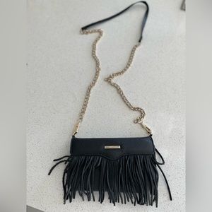 Rebecca Minkoff cell phone wallet crossbody with fringe